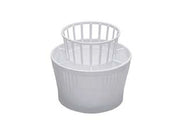 SCOLAPOSATE TONDO BIANCO- - ø cm.13x12h. - 8 pezzi STEFANPLAST