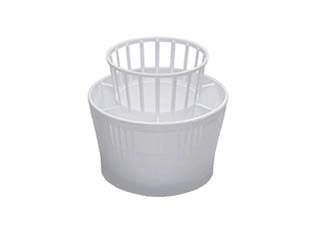SCOLAPOSATE TONDO BIANCO- - ø cm.13x12h. - 8 pezzi STEFANPLAST