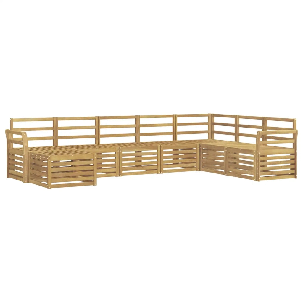 Set di divani da esterno 8 pcs Bianco 308 x 190 x 73 cm 3392314
