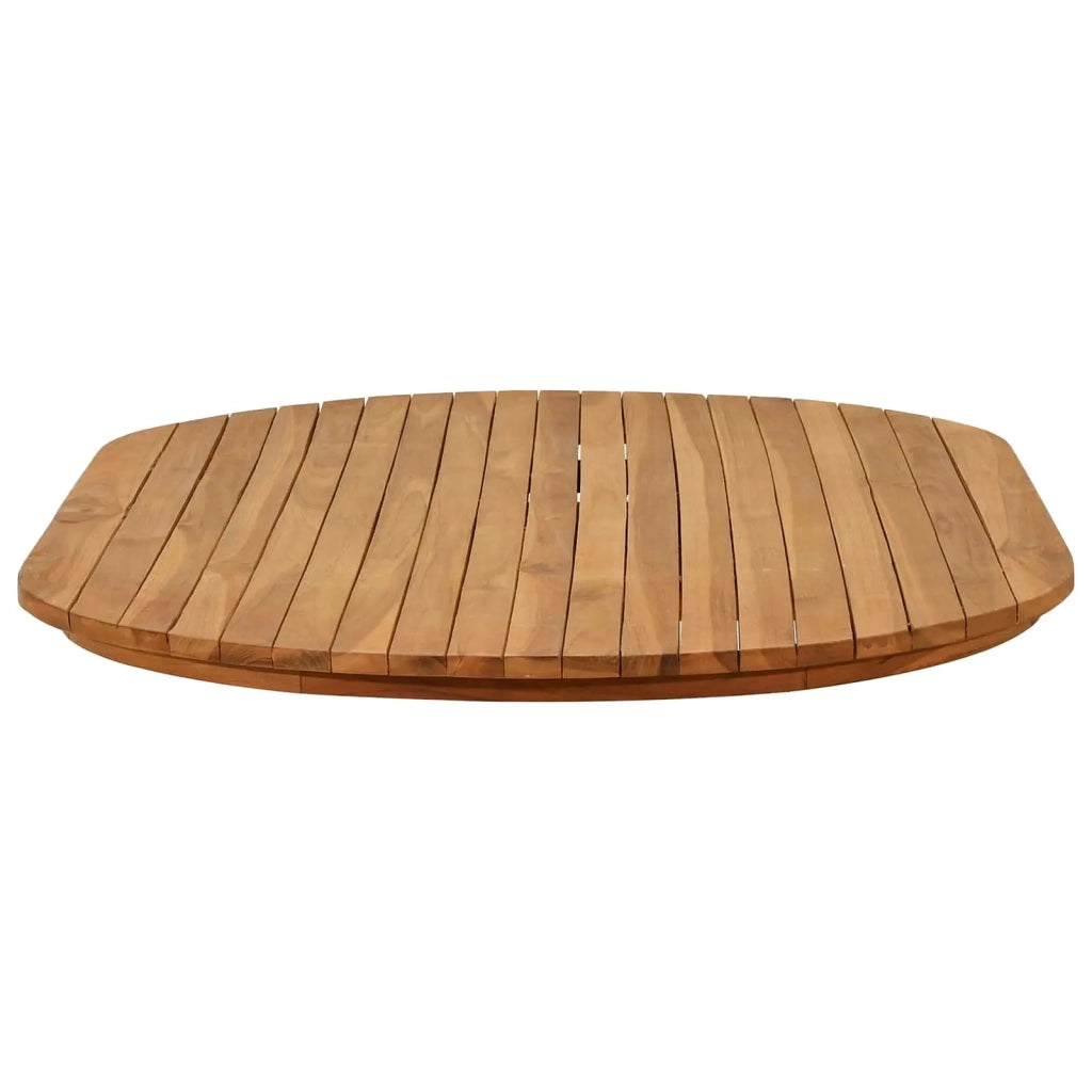 Piano del tavolo 120 x 70 x 3,5 cm Ovale Legno di teak solido 42033164