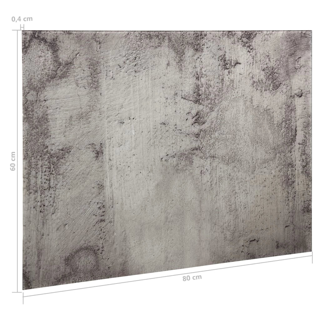 Lavagna magnetica pannello di scrittura scuola casa ufficio vetro da parete 80 x 60 cm grigio 02_0045513
