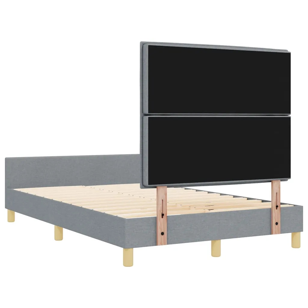 Struttura del letto Grigio chiaro 140 x 200 cm Tessuto 3344655