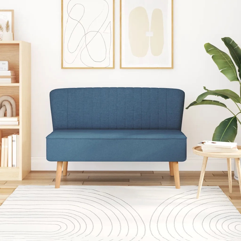 Divano | Divano da soggiorno | Sofa in Tessuto 117x55,5x77 cm Blu