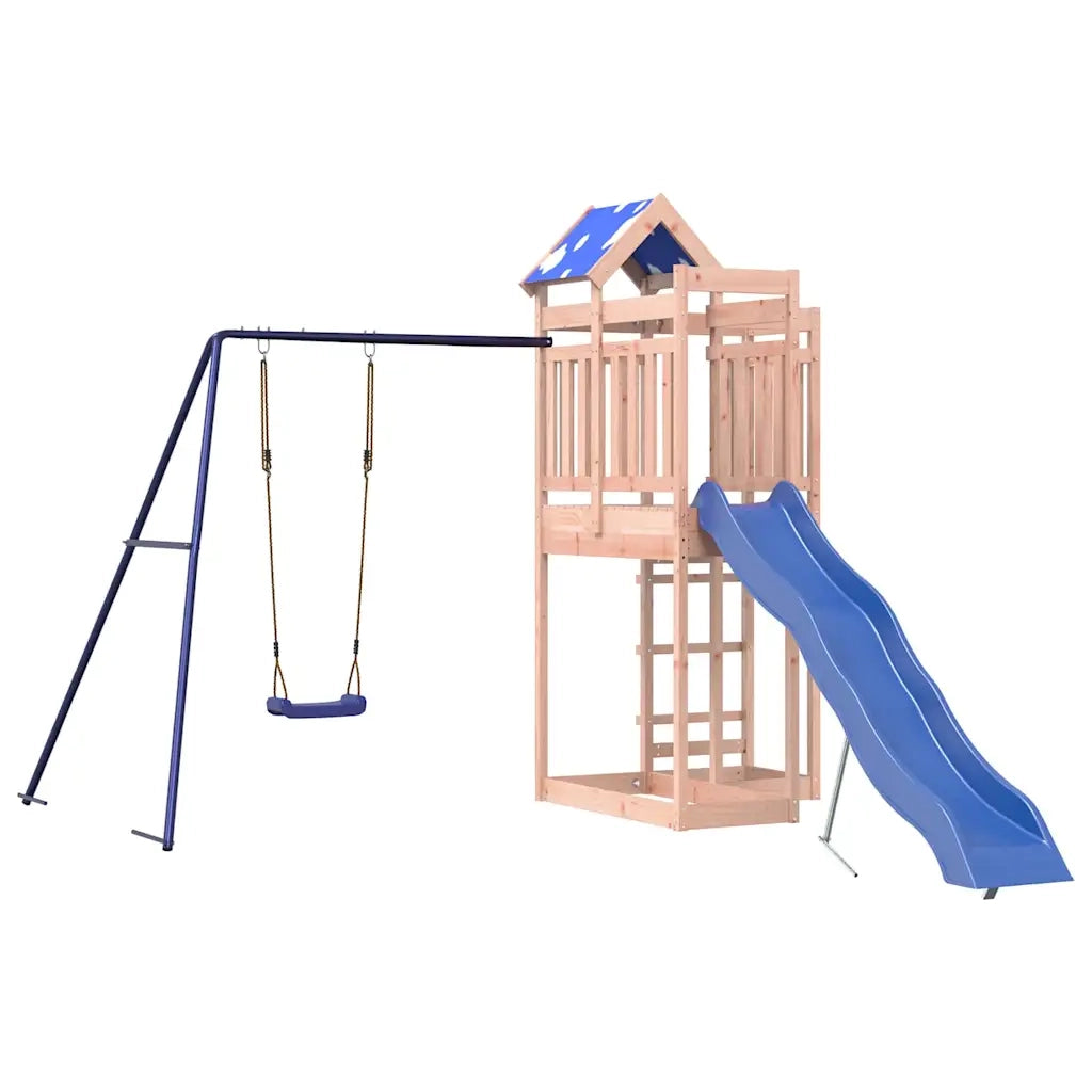 Set da Gioco da Esterno in Legno Massello di Douglas