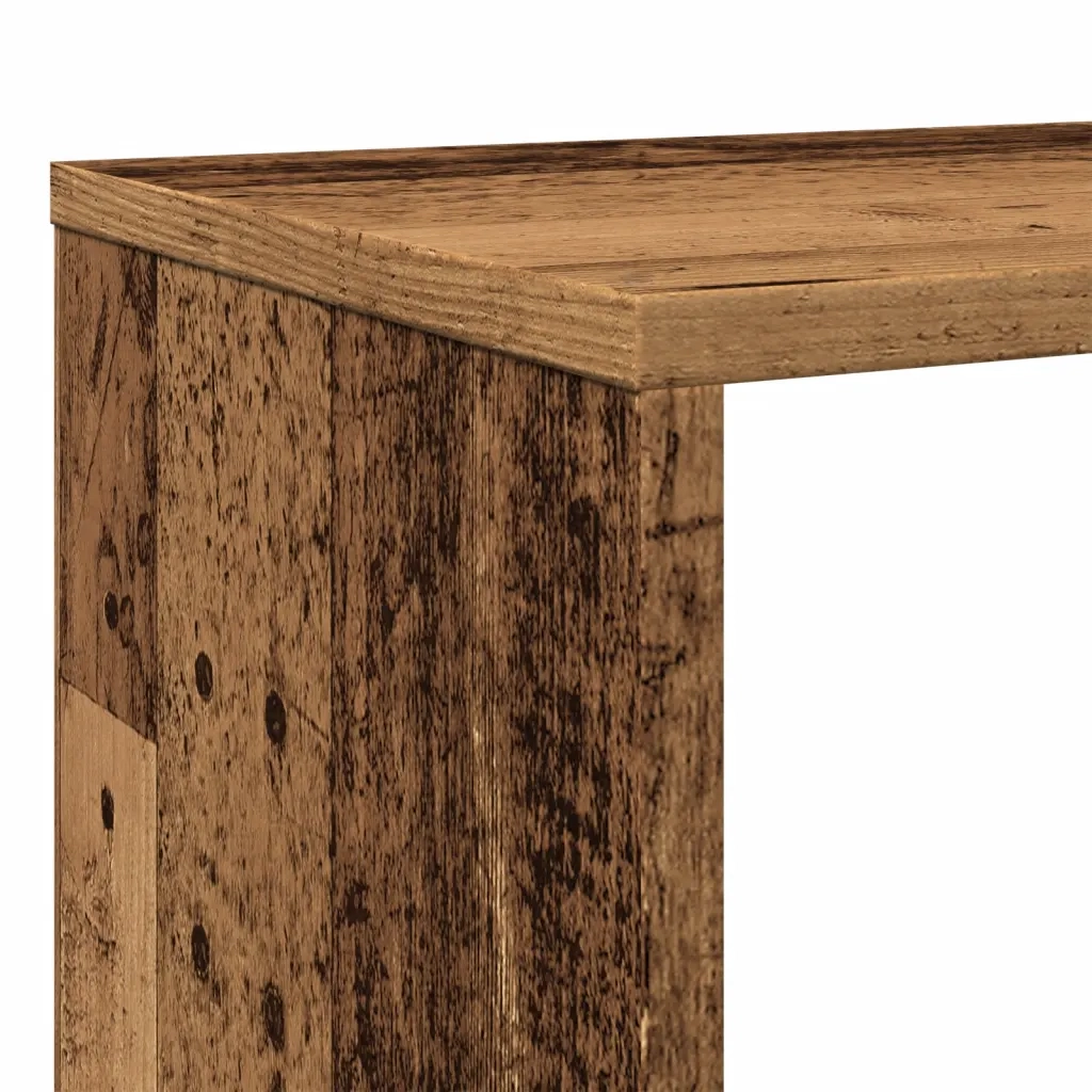 Libreria-Scaffale per Libri-Mobile di Stoccaggio Legno Antico 132x29x141,5 cm in Legno Multistrato