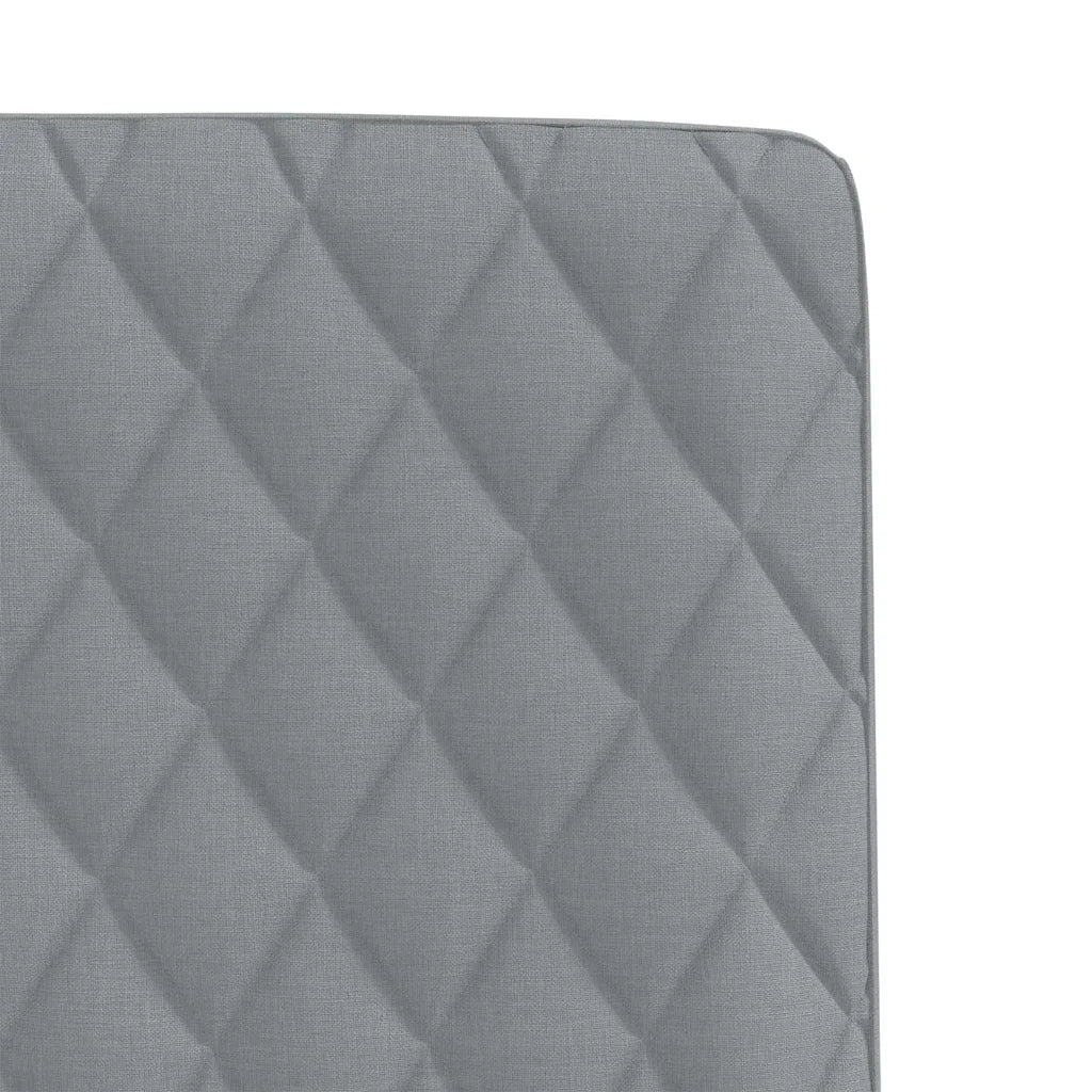 vidaXL Sedie da Pranzo 2 pz Grigio Chiaro in Tessuto