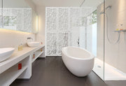 TIGER - Pannello in PVC traforato - Parasole Misura: 50x150 cm, Colore: bianco