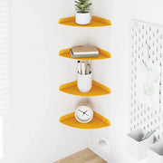 Mensola sospesa 4 pcs Giallo senape 18 x 18 x 2 cm 8004093