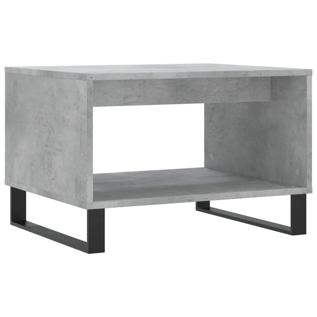 Tavolino da salotto | Tavolino da caff¨¨ | Tavolino da Soggiorno Grigio Cemento 60x50x40cm Legno Multistrato