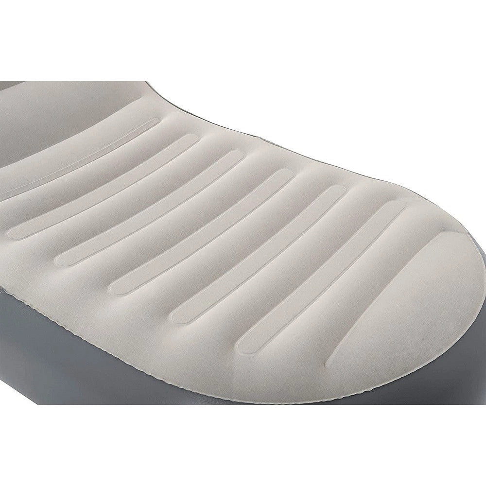 Trade Shop - Poltrona Gonfiabile Chaise Sport Lounger 165x84x79 Cm Superficie Floccata 75064 -