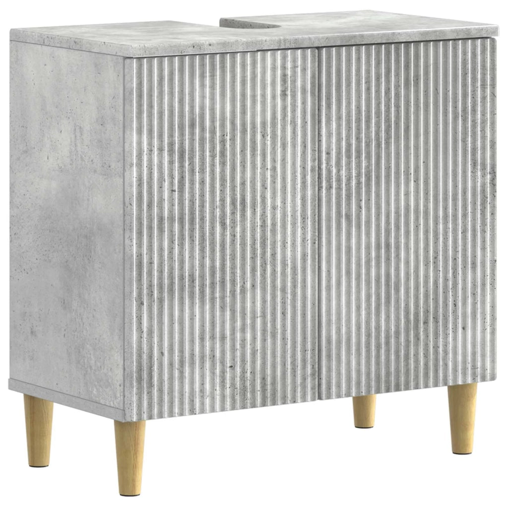 Armadio per Lavabo da Bagno ARNHEM Grigio Cemento 896568