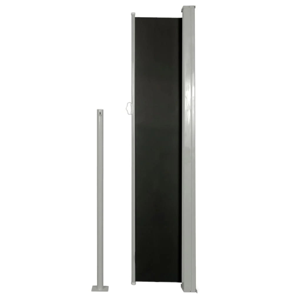Tenda da sole laterale retrattile/schermo protettivo per patio giardino terrazza balcone 160 x 300 cm nero 02_0007050