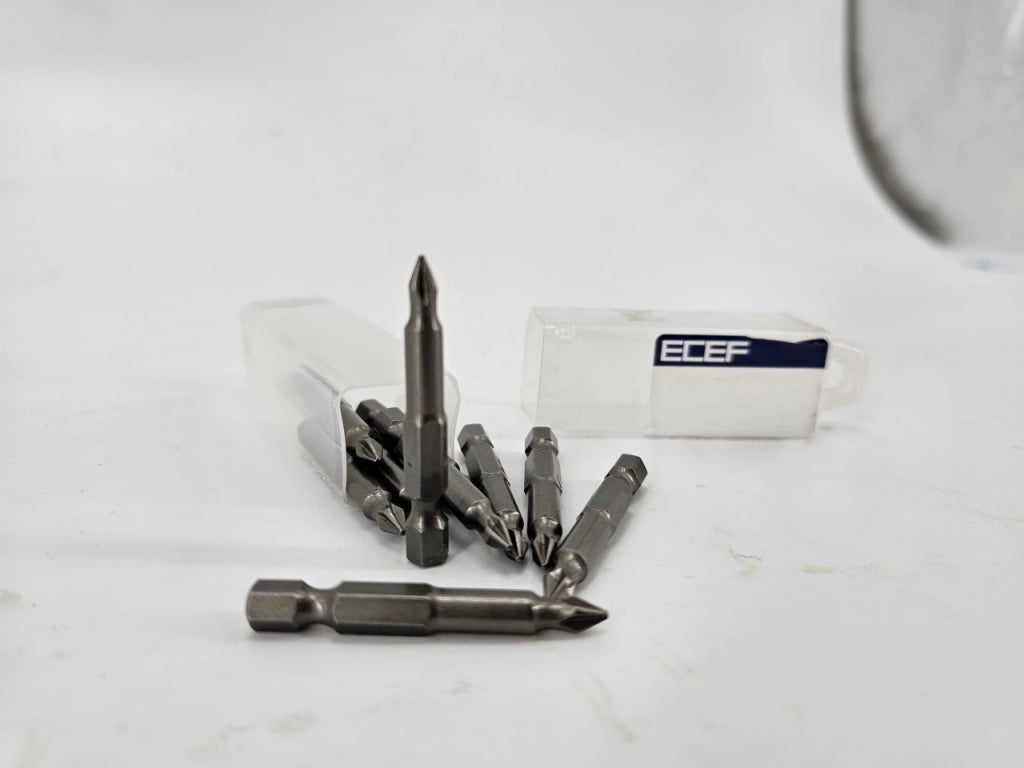 INSERTI PROLUNGATI PER VITI CON IMPRONTA A CROCE 'PHILLIPS' PH 1 - 10 pezzi- ECEF