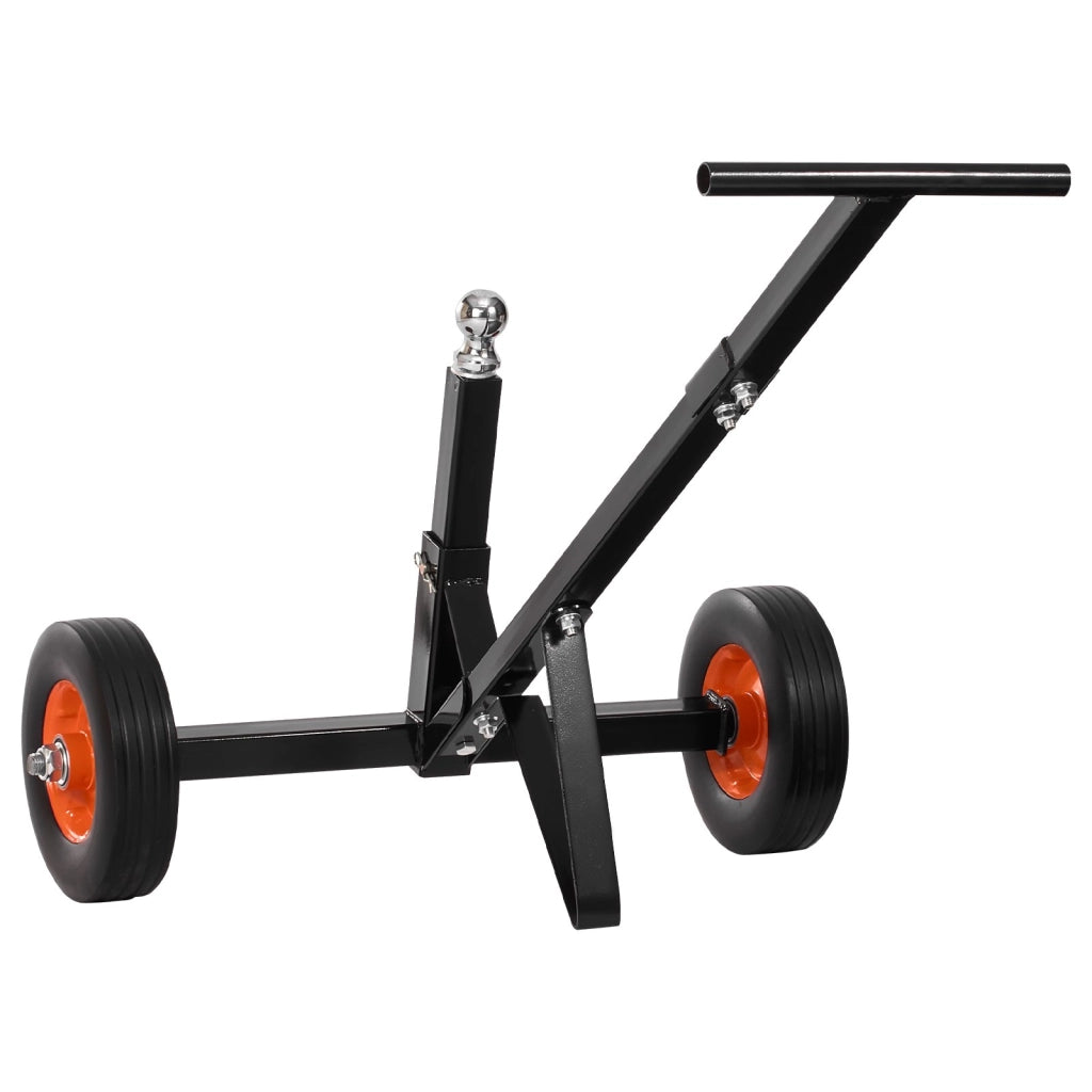 Carrello Sposta Rimorchio Manuale QYC600-B in Acciaio al Carbonio Regolabile 42-56 cm con Sfera 47,3 mm per Barca Camper 272 kg