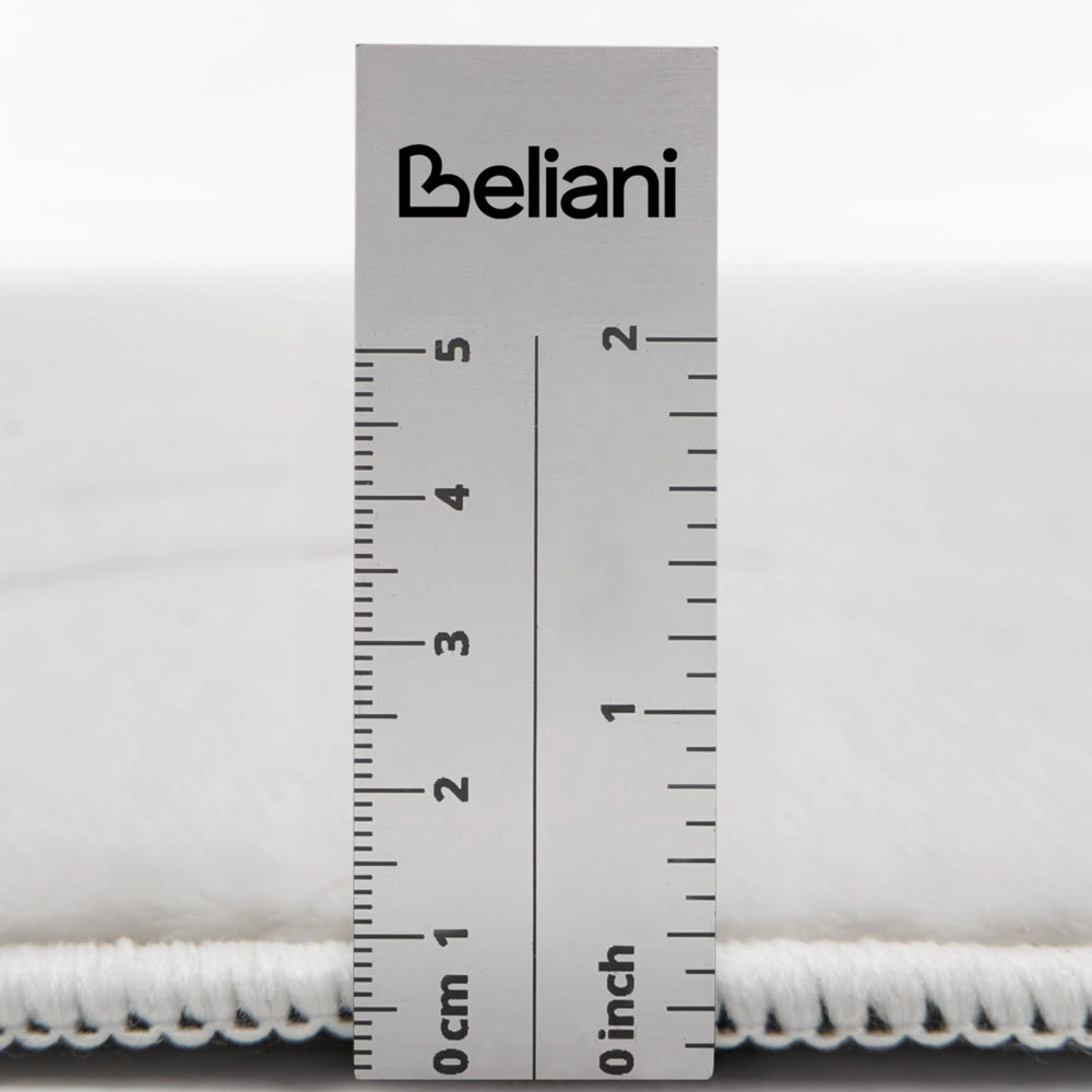 Tappeto in pelliccia sintetica di coniglio, bianco sporco, in poliestere, 160 cm rotondo morbido, a pelo lungo, motivo geometrico