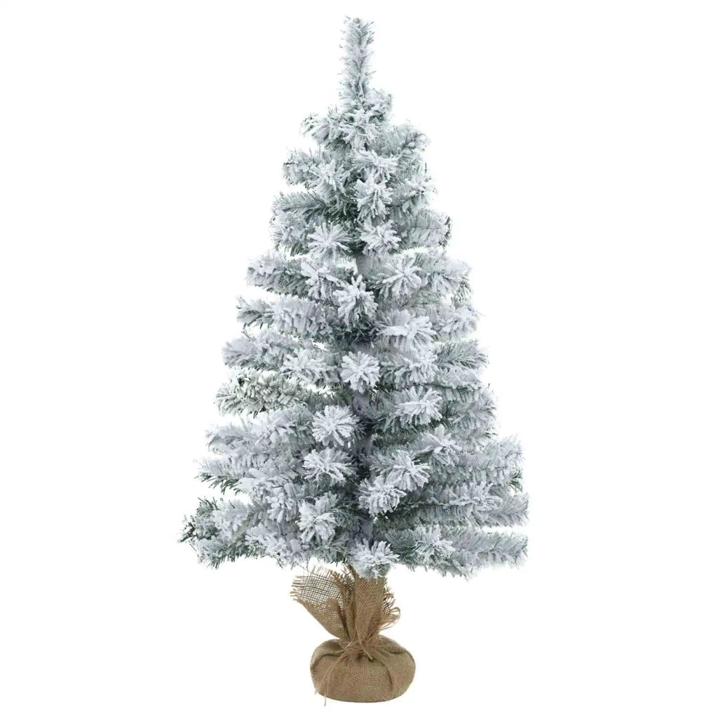 Mini albero di Natale innevato 60 cm PVC Verde e Bianco 42056931