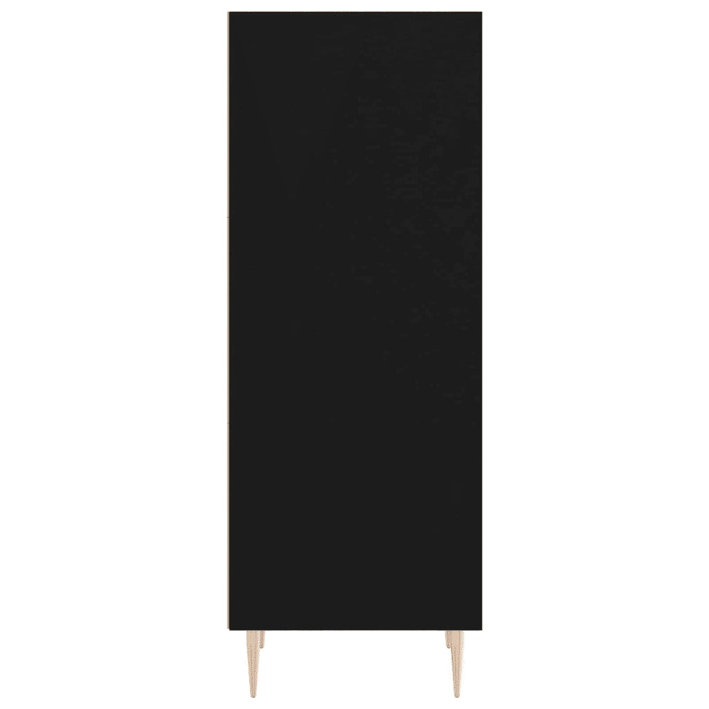 Credenza Nera 34,5x32,5x90 cm in Legno Multistrato 828717