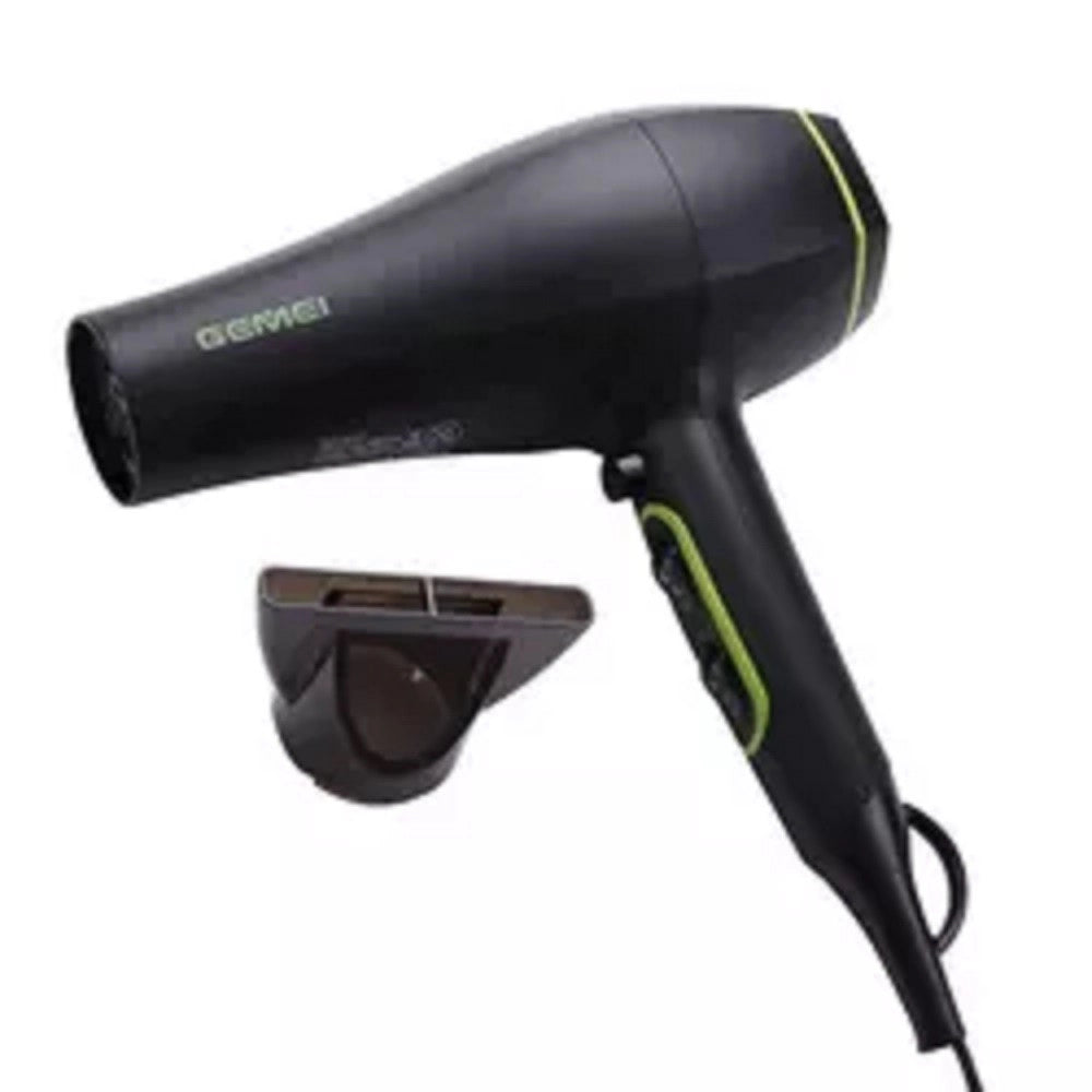 Trade Shop - Asciugacapelli Professionale Motore Cc 2200w Salone Ugello Concentratore Gm-130 -