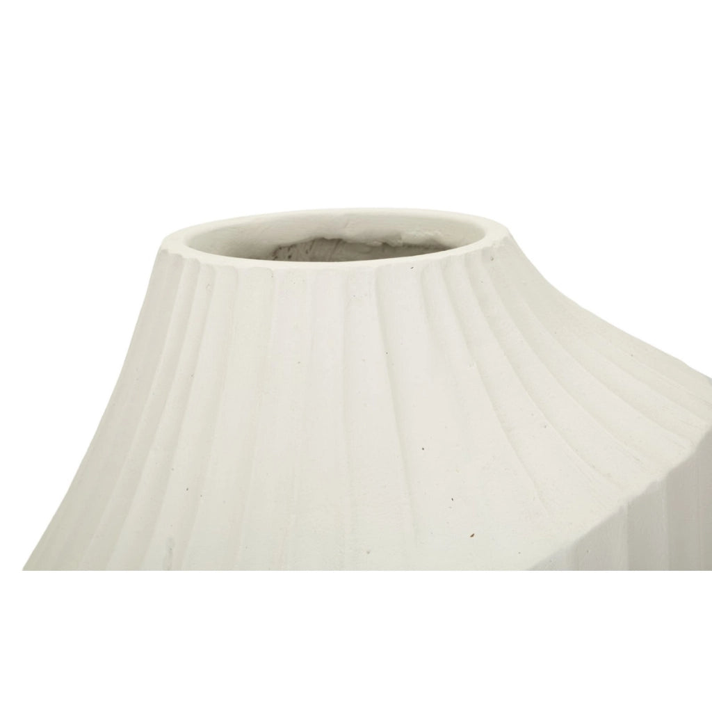 Vaso Decorativo VKH836, Beige, Poliresina, 22,5x22,5x38 cm