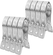 8 clip per asciugamano in acciaio inox - strumenti per stirare - grandi 12 cm - clip per asciugamano - clip per asciugamano per il mare - accessori per il mare - articoli per la doccia