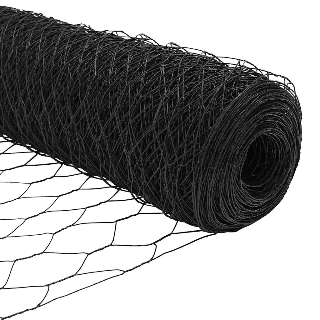 Recinzione Esagonale 1,2 x 10 m PVC Grigio 42005499