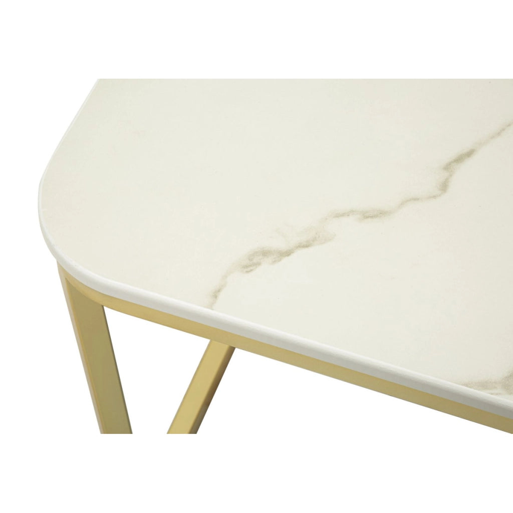 Set di Tavolini VKH794, Beige, Legno, 70x70x48 cm