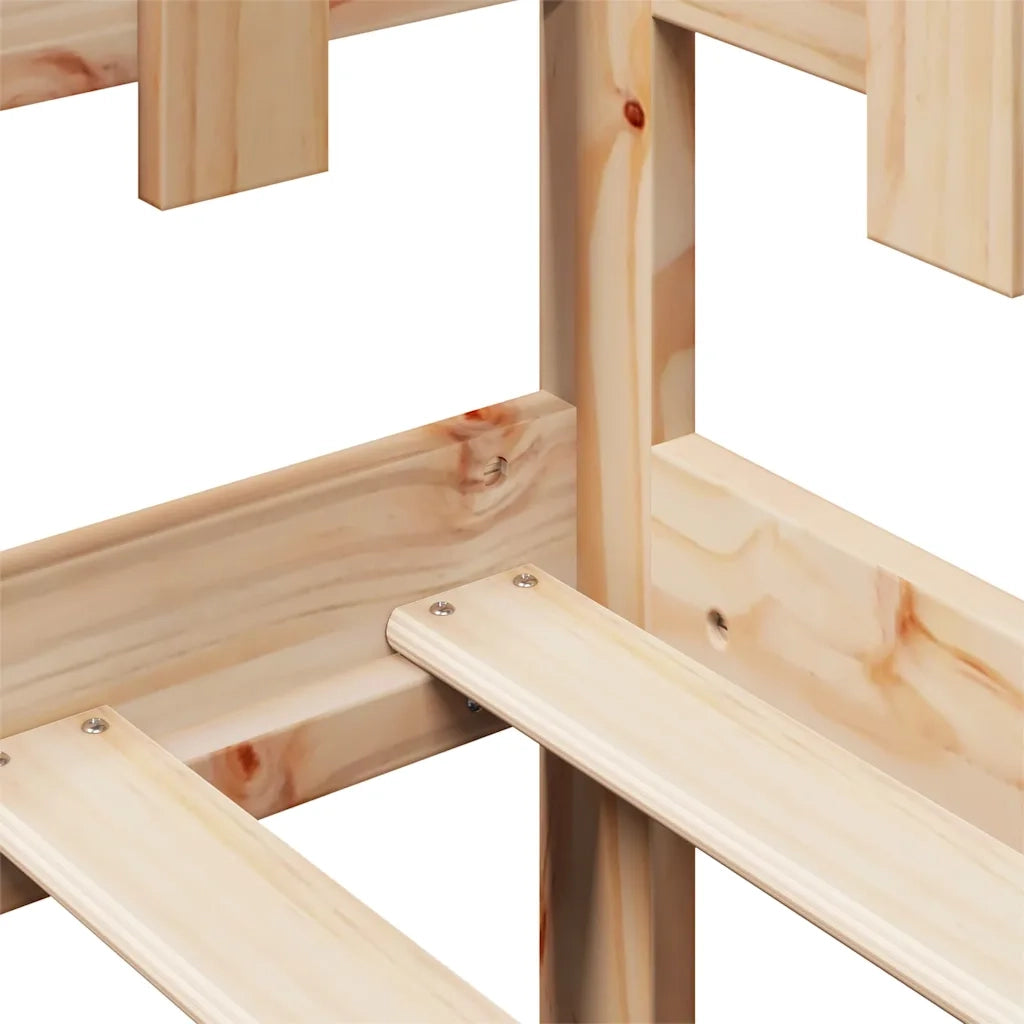 Dormeuse con Cassetti 90x190 cm in Legno Massello Pino 3302136