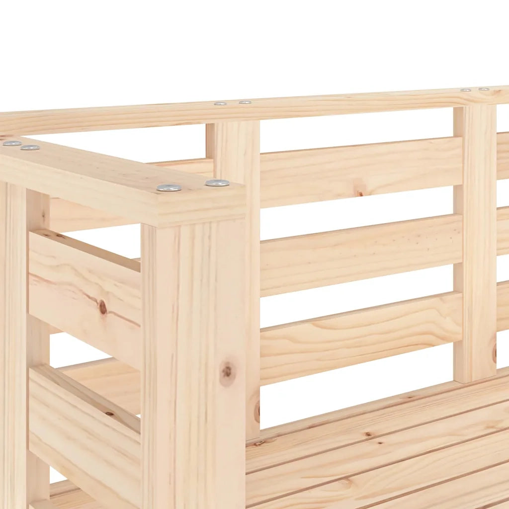 Panchina da Giardino | Panca da Giardino 111,5x53x71 cm in Legno Massello di Pino