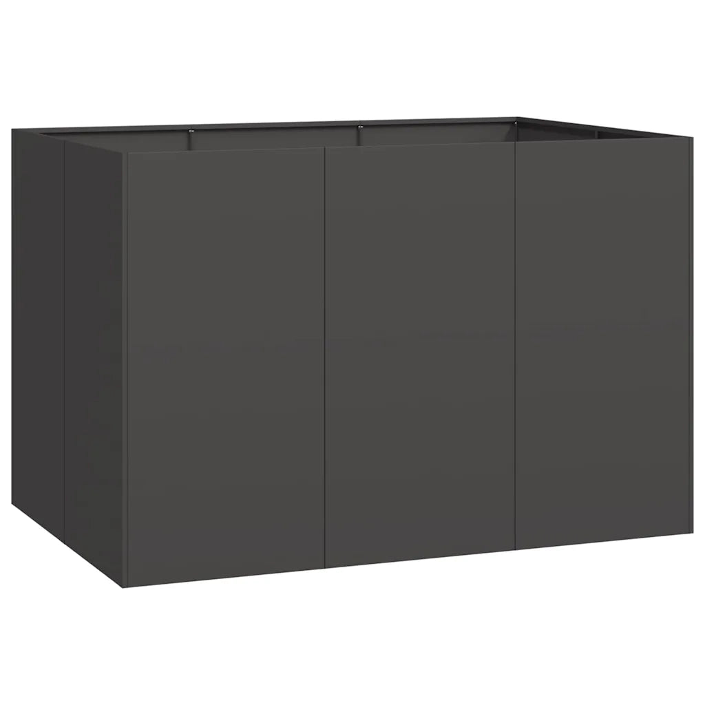 Fioriera Nera 120x80x80 cm in Acciaio 860787