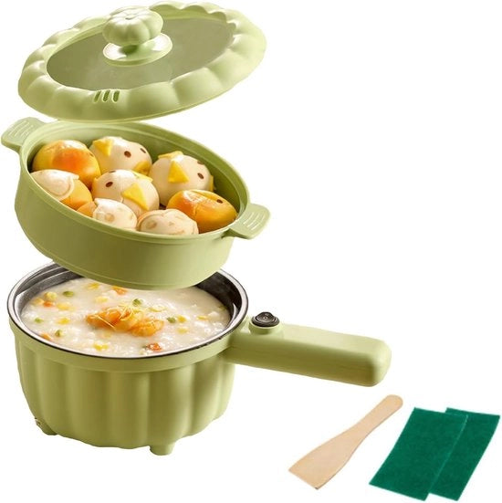 Multicooker elettrico da 2L con fondo antiaderente per cucinare velocemente e in modo salutare