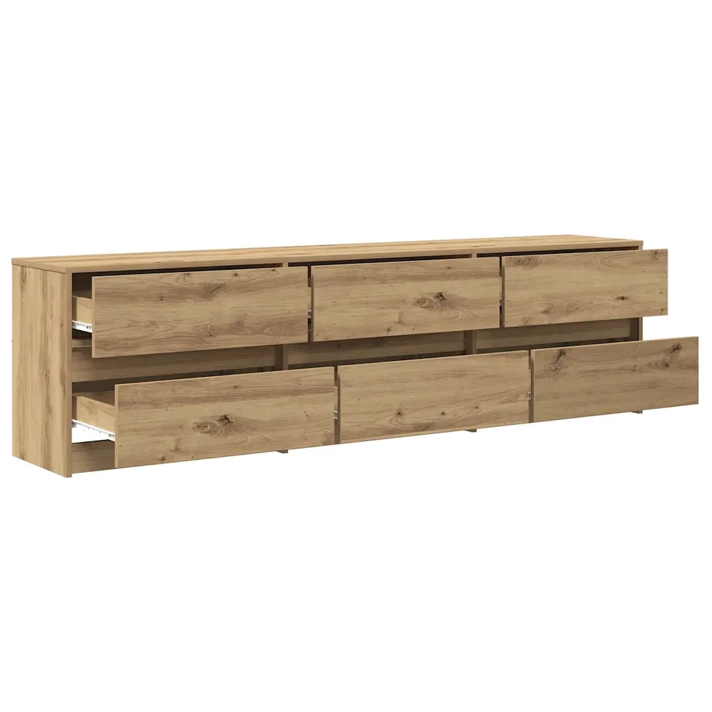 Unità TV 2 pcs Rovere artigianale 180 x 34 x 50 cm 3385629