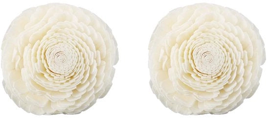 Set di sostituzione per aromaterapia a fiori - 2 bastoncini per profumo - olio essenziale - canna naturale - decorativo - tocco calmiante