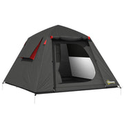 Tenda da Campeggio 2 Persone Impermeabile ¨C zephmum ¨C Grigio Scuro 210x210x150cm