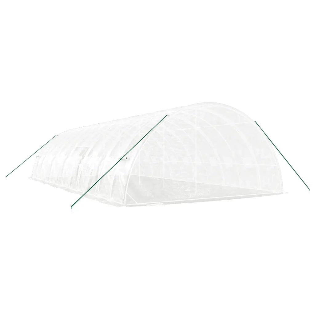 Serra con Telaio in Acciaio Bianco 72 m² 12x6x2,85 m 3188120