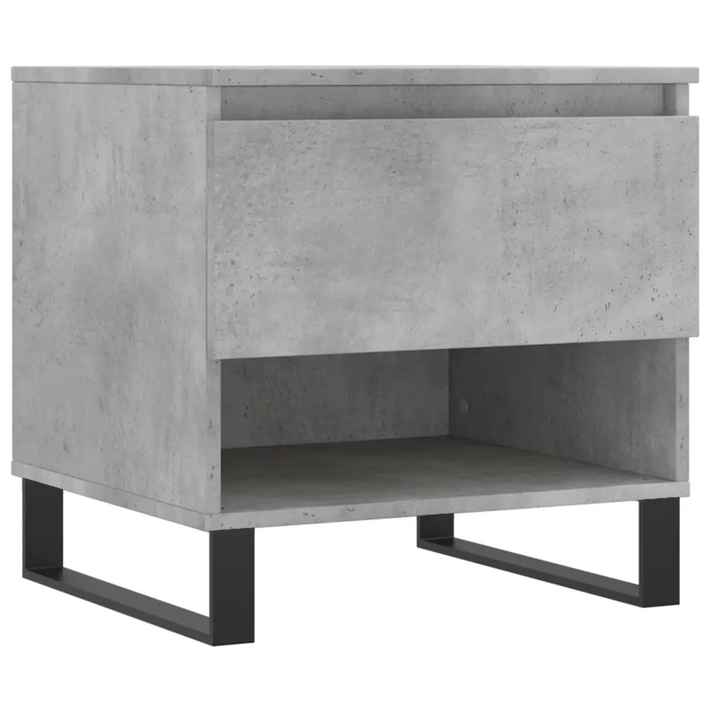 2 pz Tavolini salotto | Tavolino da caff¨¨ | Tavolino da Soggiorno Grigio Cemento 50x46x50 Legno Multistrato