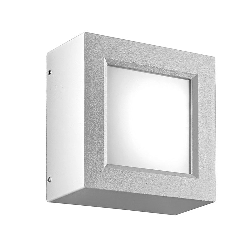 ENTER – Applique/Plafoniera LED 8,7W Bianca 3000K IP65 - Illuminazione per Esterni quadrata ad alta resistenza agli agenti atmosferici