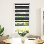 Tenda a Rullo Zebra Nero Larghezza Tessuto 55,9 cm Poliestere 4014227