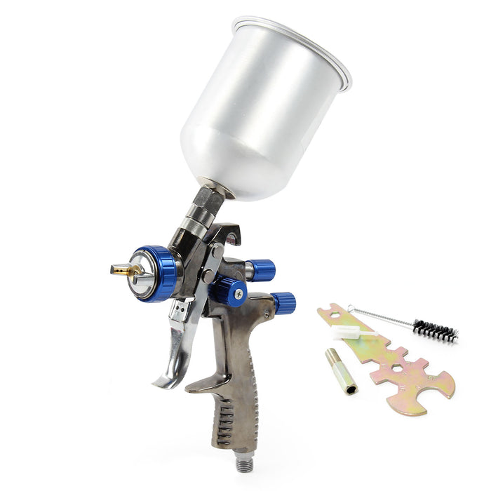 Pistola a spruzzo per verniciare LVLP 500ml Alluminio Serbatoio di alluminio, Ugello 1,4mm 1,5bar