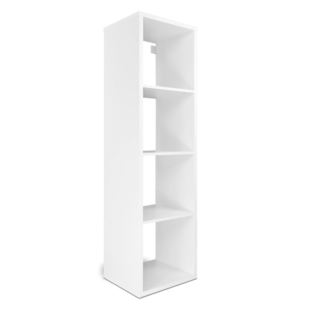 Scaffale libreria bianco 4 vani 43x35x151cm – Tetris – LI08TEV