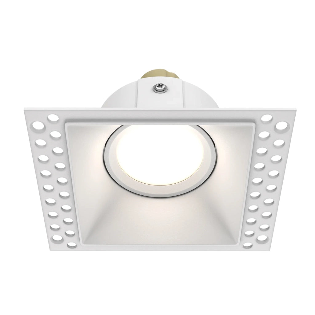 Maytoni Lampada da incasso Dot 1 luce GU10 bianco alluminio