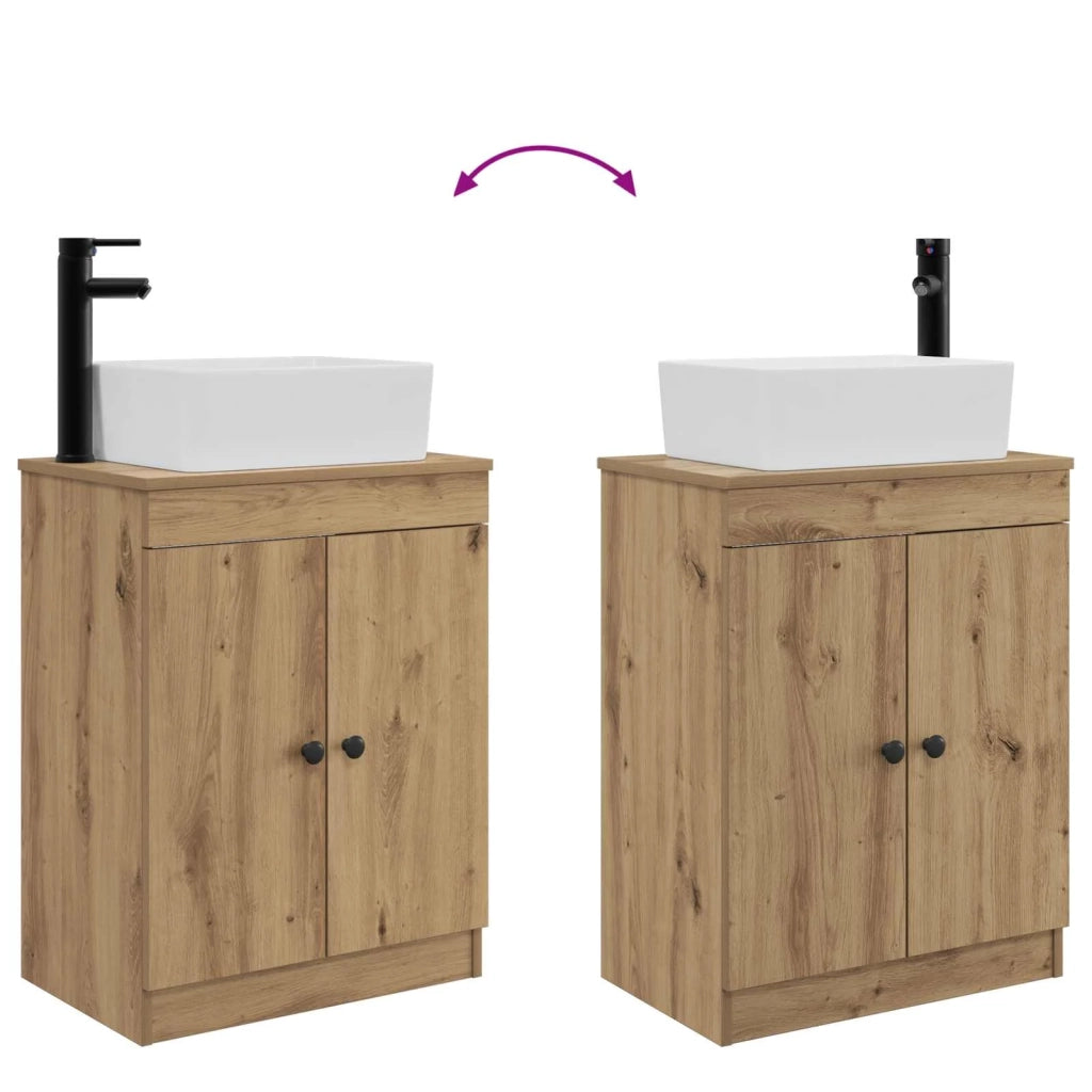 Mobile da bagno con lavabo Rovere Artigianale 54 x 35 x 83 cm
