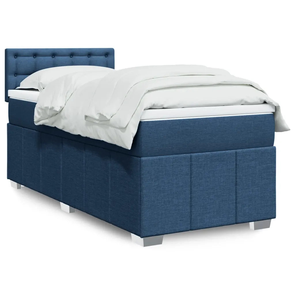 Giroletto a Molle con Materasso Blu 100x200 cm in Tessuto 3286999