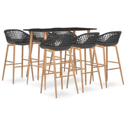 Set da Bar 7 pz Nero e Grigiocod mxl 72451