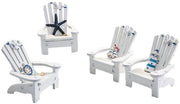 Decorazioni per Sedia - Stili Nautici - Manufatti Artigianali - 4 Pezzi - Materiali Naturali - 9,3 x 9,7 cm