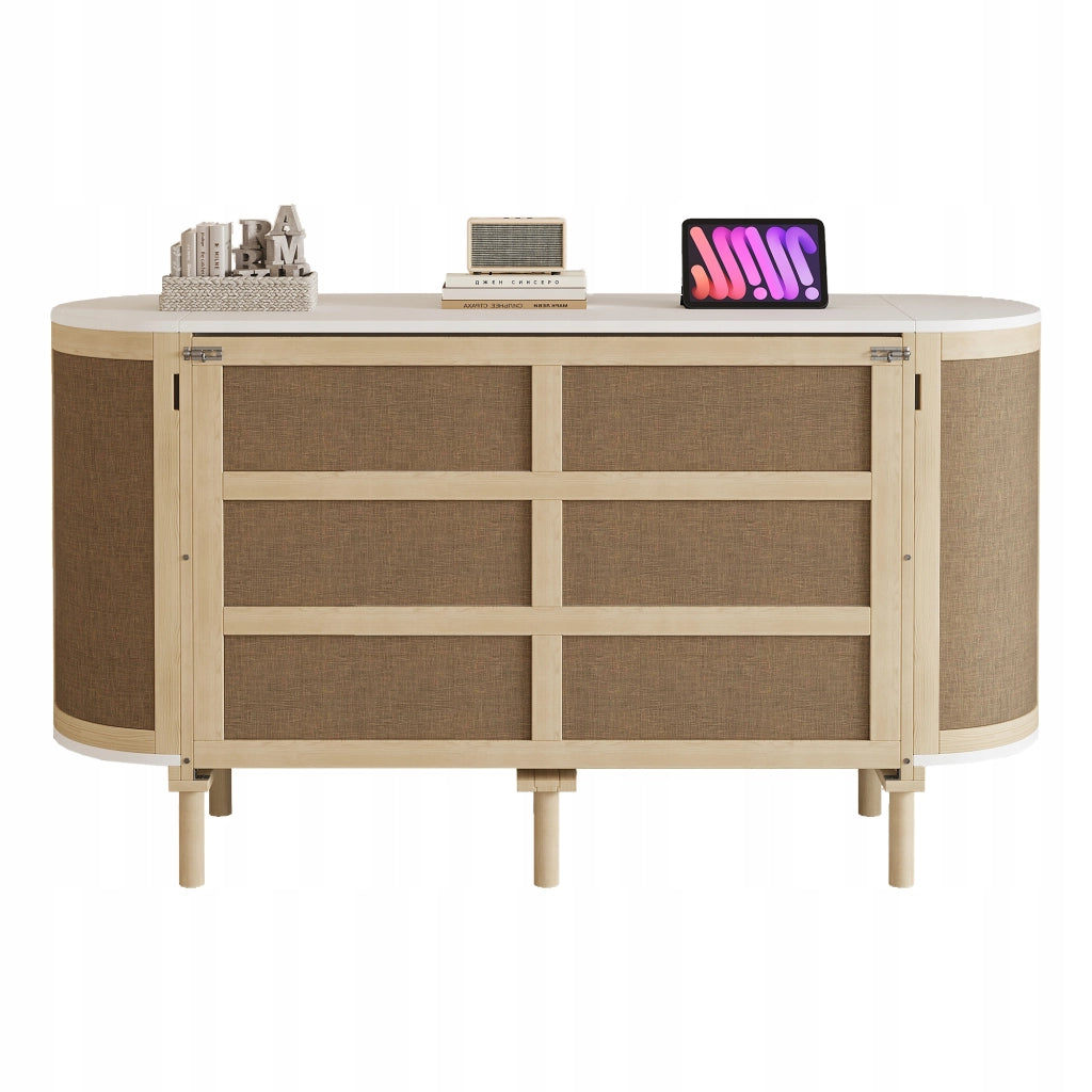 Letto armadio in rattan - Xylo - 140x200 cm