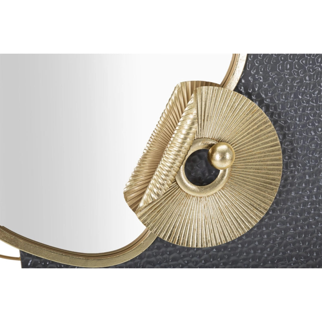 Specchio con Cornice Geometrico 14, Multicolore, Metallo, 80x7x72,4 cm
