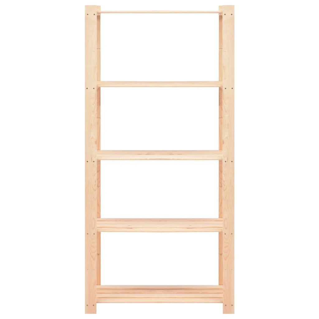 Scaffali per unità di stoccaggio a 5 livelli set da 2 80 x 38 x 170 cm 250 kg beige 02_0045735