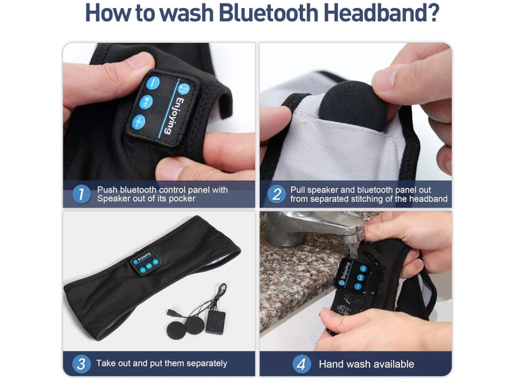 Cuffie Fascia Sportiva con Ultra Sottili HD Stereo Altoparlanti Perfette per Sport Traversine Laterali Viaggi Aerei Meditazione e Relax Unisex