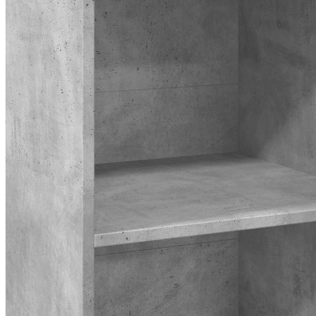 Buffet credenza cassettiera mobiletto mobile contenitore organizer cucina soggiorno salotto alto 45 x 41 x 124 cm legno ingegnerizzato grigio 02_0034441
