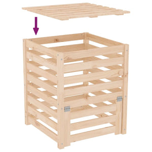 Compostiera 63,5x63,5x77,5 cm in Legno Massello di Pino cod mxl 41200